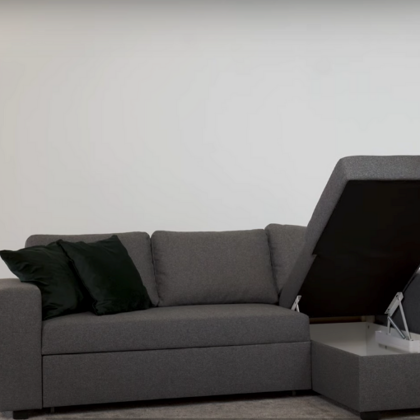 Sovesofa med chaiselong